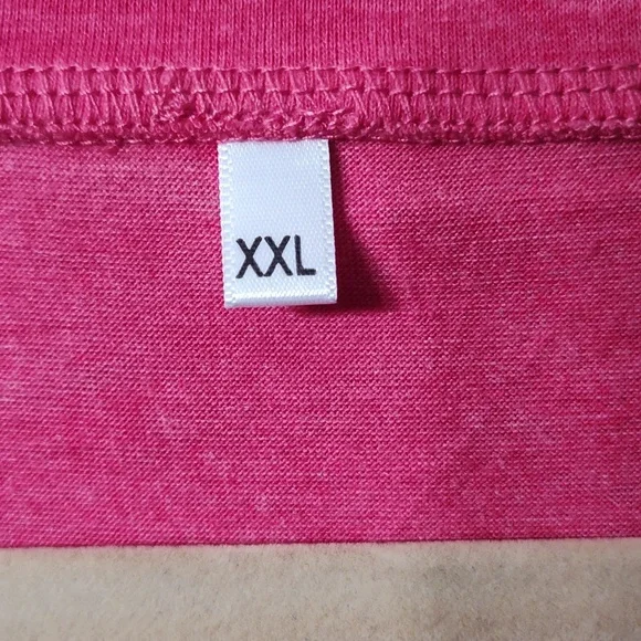 Hot Pink and White Sporty Tee - Picture 3 of 4